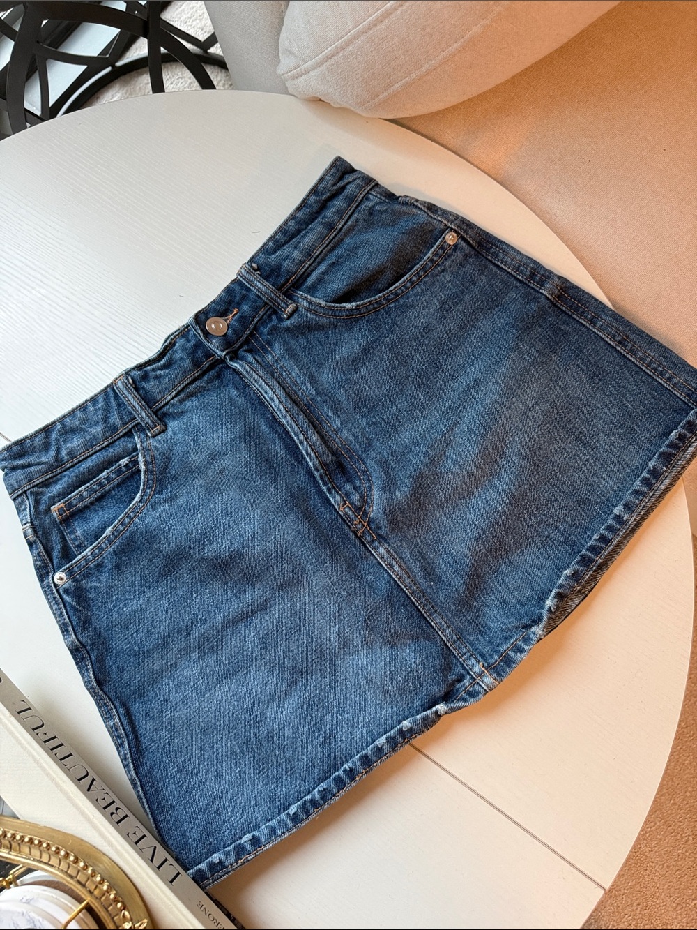 Zara Denim Mini Skirt